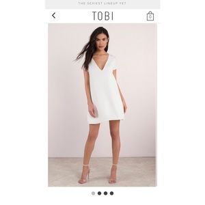 Ivory shift dress
